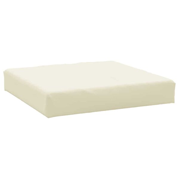 vidaXL Palettenkissen Creme 60x60x9,5 cm Oxford-Gewebe
