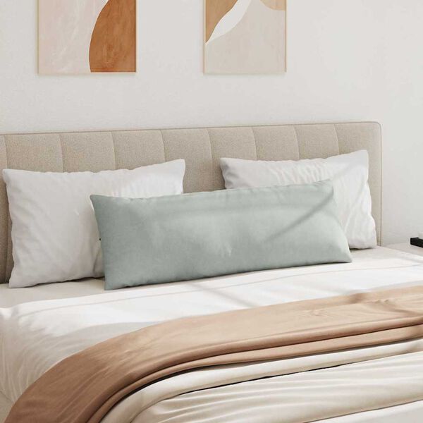 vidaXL Sofakissen 2 Stück Hellgrau 120 x 40 cm Cordstoff