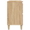 vidaXL Waschbeckenunterschrank Sonoma-Eiche 80x33x60 cm Holzwerkstoff