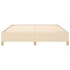 vidaXL Boxspringbettgestell Creme 160x200 cm Stoff