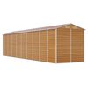 vidaXL Ger&auml;tehaus Hellbraun 191x810x198 cm Verzinkter Stahl