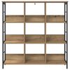 vidaXL B&uuml;cherregal Artisan-Eiche 102 x 32 x 104,5 cm Holzwerkstoff