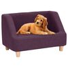 vidaXL Hundesofa Burgunderrot 60x37x39 cm Leinen