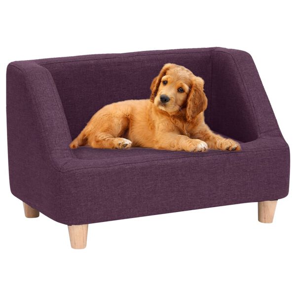 vidaXL Hundesofa Burgunderrot 60x37x39 cm Leinen