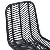vidaXL Esszimmerstuhl 2 pcs Schwarz 44 x 47 x 85 cm Rattan und Eisen