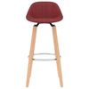 vidaXL Barhocker 2 Stk. Weinrot Stoff