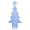 vidaXL Weihnachtsbaum mit 240 LEDs Blau 180 cm Acryl