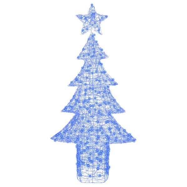 vidaXL Weihnachtsbaum mit 240 LEDs Blau 180 cm Acryl