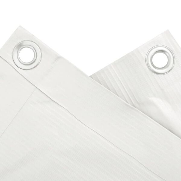 vidaXL Balkon-Sichtschutz Wei&szlig; 1000x120 cm PVC