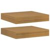 vidaXL Wandregal 2 stk. Beige 23 x 23,5 x 3,8 cm Holzwerkstoff