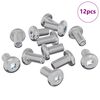 vidaXL Schraube mit Sperre Uni 12 Stk. Silber M6 x 12 mm Stahl