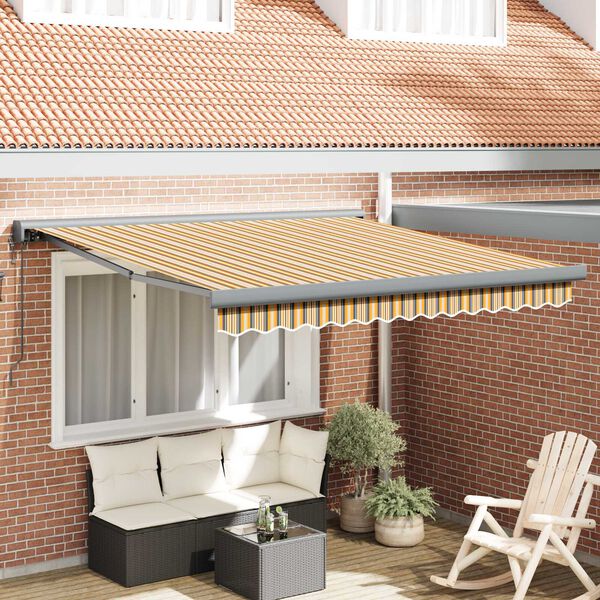 vidaXL Markise Mehrfarbig 350 x 250 x 165 cm Polyester und Aluminium