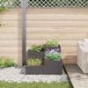 vidaXL Gartenblumentopf Schwarz 100 x 100 x 60 cm Stahl