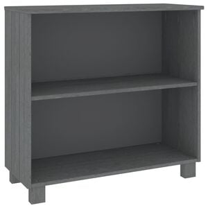 vidaXL Sideboard HAMAR Dunkelgrau 85x35x80 cm Massivholz Kiefer