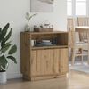 vidaXL LED-Sideboard Artisan-Eiche 71 x 34,5 x 75 cm Holzwerkstoff