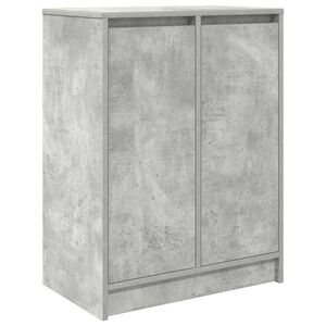 vidaXL Schuhschrank Betongrau 57x34x76 cm Holzwerkstoff