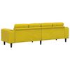 vidaXL Wohnzimmer Couch Gelb 250 x 77 x 76 cm