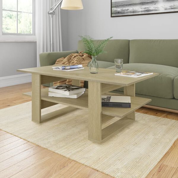 vidaXL Couchtisch Sonoma-Eiche 110×55×42 cm Holzwerkstoff