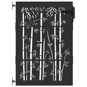 vidaXL Gartentor 85 x 150 cm Pulverbeschichteter Stahl Abschlie&szlig;bar