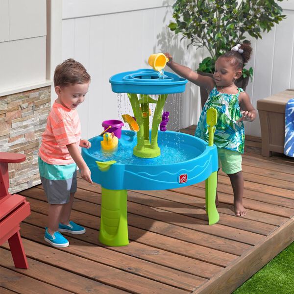 Step2 Wasserspieltisch Summer Showers Splash Tower Blau und Gr&uuml;n