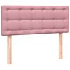 vidaXL Boxspringbett mit Matratze Rosa 120x210 cm Samt