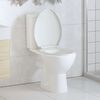 vidaXL Toilettensitz mit Absenkautomatik und Quick-Release-Design Wei&szlig;