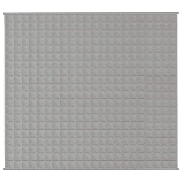vidaXL Gewichtsdecke Grau 200x225 cm 13 kg Stoff
