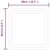 vidaXL LED-Badspiegel 40x40 cm