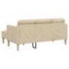 vidaXL Sofa Set mit Kissen Creme Polyester