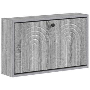 vidaXL Wandmontierter Schuhschrank ALKMAAR 71 x 17 x 43 cm Sonoma-Grau