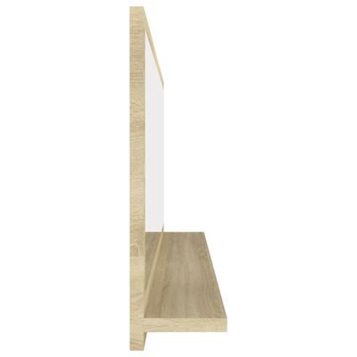 vidaXL Badspiegel Sonoma-Eiche 100x10,5x37 cm Holzwerkstoff