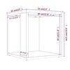 vidaXL Beistelltisch Grau Sonoma 33x33x34,5 cm Holzwerkstoff