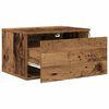 vidaXL Wandmontiertes Nachttischchen 2 pcs Altholz Holzwerkstoff