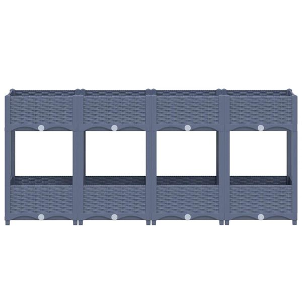 vidaXL Hochbeet 160x40x71 cm Polypropylen