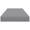vidaXL Schweberegale 4 Stk. Grau 60x23,5x3,8cm MDF