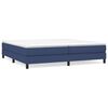 vidaXL Boxspringbett mit Matratze Blau 200x200 cm Stoff