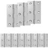 vidaXL Scharnier 24 stk. 66 x 38 x 5 mm Silber Stahl