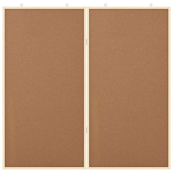 vidaXL Info-Tafel Braun 80 x 80 x 1,4 cm Massivholz Kiefer