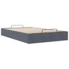 vidaXL Ottoman-Bett ohne Matratze Dunkelgrau 120x190 cm Samt