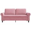 vidaXL 2-Sitzer-Sofa Rosa 140 cm Samt