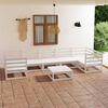 vidaXL 8-tlg. Garten-Lounge-Set Massivholz Kiefer