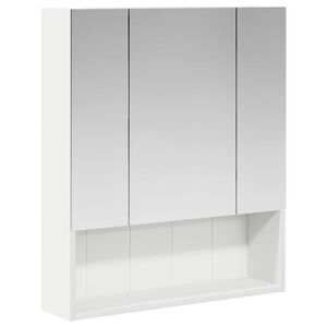 vidaXL Badezimmerspiegelschrank Wei&szlig; 60 x 14.5 x 70 cm Holzwerkstoff