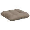 vidaXL Sitzkissen 4 pcs Taupe 45 x 45 cm Mikrofaserstoff