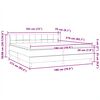 vidaXL Boxspringbett mit Matratzen Hellgrau 180x210 cm Samt