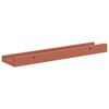 vidaXL Wandregal mit Regal 4 pcs Rot 40 x 9 x 3 cm Holzwerkstoff