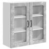 vidaXL Wandglas-Schrank LUCCA Betongrau 80 x 31 x 80 cm Holzwerkstoff