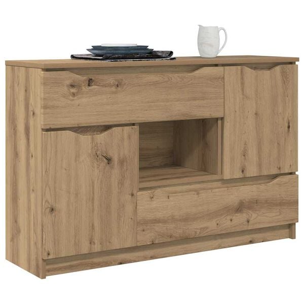 vidaXL Sideboard Artisan-Eiche 100 x 30 x 65,6 Holzwerkstoff