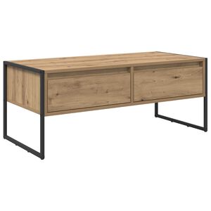 vidaXL Couchtisch Kunsthandwerk Eiche 100 x 46 x 40 cm Holzwerkstoff