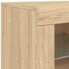vidaXL Sideboard mit LED-Leuchten Sonoma-Eiche 283x37x67 cm
