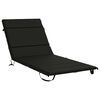 vidaXL Sonnenliege Kissen GEMERT 100 % Polyester Schwarz